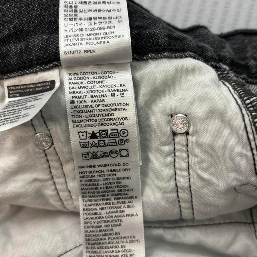 Levi's High Rise Denim Midi Skirt Women's Size 28 0096 - Picture 6 of 8